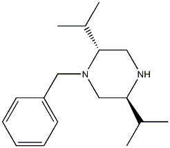 (2R,5S)-1-BENZYL-2,5-DI(PROPAN-2-YL)PIPERAZINE Struktur