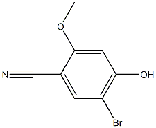 5-BROMO-4-HYDROXY-2-METHOXYBENZONITRILE Structure