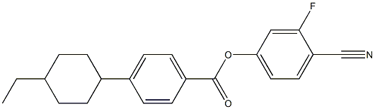 4-CYANO-3-FLUOROPHENYL 4-(4-ETHYLCYCLOHEXYL)BENZOATE Struktur