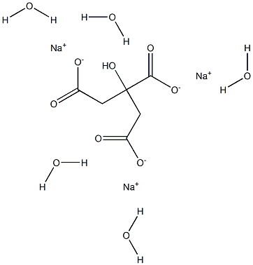 TRISODIUM CITRATE PENTAHYDRATE Structure