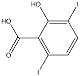 3,6 DIIODOSALICYLIC ACID Structure