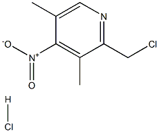 2-CHLOROMETHYL-3,5-DIMETHYL-4-NITRO PYRIDINE HCL Structure