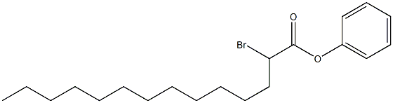 ALPHA-BROMO-TETRADECANOIC ACID PHENYL ESTER Structure