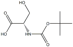 L-BOC SERINE 化学構造式