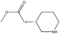 (S)-METHYL-2-(PIPERIDIN-3-YL)ACETATE,,结构式