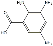 2,3,5-triaminobenzoic acid Structure