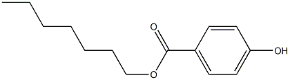 p-hydroxybenzoic acid n-heptyl ester 化学構造式