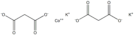 potassium cobalt(II) malonate Struktur