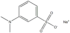 N,N-二甲間胺苯磺酸鈉, , 结构式