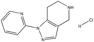 4,5,6,7-tetrahydro-1-(pyridin-2-yl)-1H-pyrazolo[4,3-c]pyridine hydrochloride Struktur