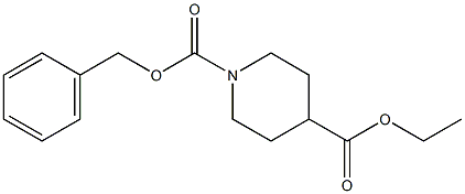 Ethyl N- Cbz -piperidine-4-carboxylate Struktur
