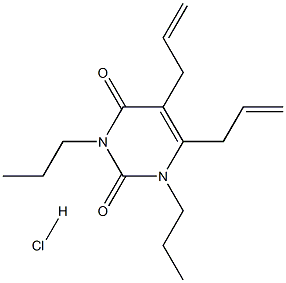 5,6-DIALLYL-1,3-DI-N-PROPYL URACIL HCL Structure