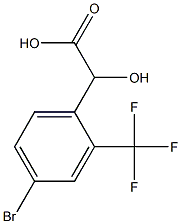 4-BROMO-2-(TRIFLUOROMETHYL)MANDELIC ACID,,结构式