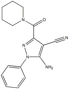 (4-Cyano-5-amino-1-phenyl-1H-pyrazol-3-yl)(piperidin-1-yl)methanone