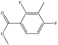 2,4-DIFLUORO-3-METHYLBENZOICACID METHYL ESTER 化学構造式