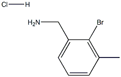 2-BROMO-3-METHYLBENZYLAMINE Hydrochloride 化学構造式