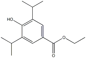 3,5-DIISOPROPYL-4-HYDROXYBENZOIC ACID ETHYL ESTER Structure