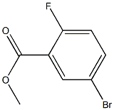 5-BROMO-2-FLUOROBENZOIC ACID METHYL ESTER 化学構造式