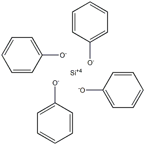 Silicon tetraphenoxide 化学構造式