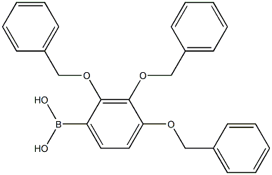 2,3,4-TRIS(BENZYLOXY)PHENYLBORONIC ACID Struktur