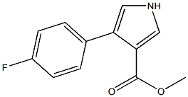 4-(4-FLUOROPHENYL)-1H-PYRROLE-3-CARBOXYLICACIDMETHYLESTER Structure