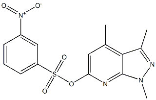 1,3,4-TRIMETHYL-1H-PYRAZOLO[3,4-B]PYRIDIN-6-YL 3-NITROBENZENESULFONATE