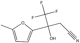 4,4,4-TRIFLUORO-3-HYDROXY-3-(5-METHYL-2-FURYL)BUTANENITRILE Struktur
