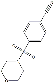 4-(MORPHOLIN-4-YLSULFONYL)BENZONITRILE 化学構造式