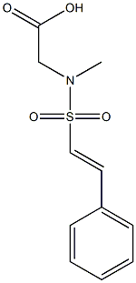 (METHYL{[2-PHENYLVINYL]SULFONYL}AMINO)ACETIC ACID