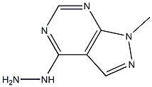 4-HYDRAZINO-1-METHYL-1H-PYRAZOLO[3,4-D]PYRIMIDINE Struktur