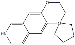 3,4,7,8-TETRAHYDRO-2H-SPIRO[[1,4]DIOXINO[2,3-G]ISOQUINOLINE-1,1''-CYCLOPENTANE] Struktur