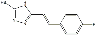 5-[2-(4-FLUOROPHENYL)VINYL]-4H-1,2,4-TRIAZOLE-3-THIOL Structure