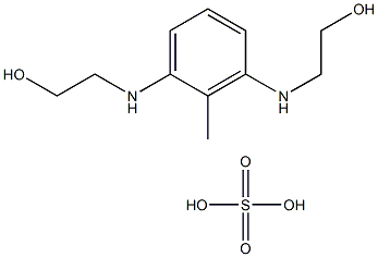 2,6-BIS(B-HYDROXYETHYLAMINO)TOLUENE SULFATE 化学構造式
