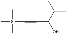 1-ISOPROPYL-3-(1,1,1-TRIMETHYLSILYL)-2-PROPYN-1-OL 97% Structure