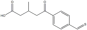 3-METHYL-5-OXO-5-(4-THIOMETHYLPHENYL)VALERIC ACID 95%,,结构式