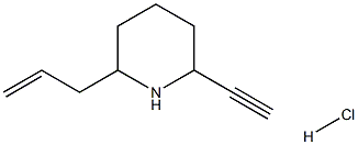 2-ALLYL-6-ETHYNYL-PIPERIDINE HYDROCHLORIDE,,结构式