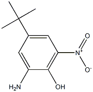 2-AMINO-4-TERT-BUTYL-6-NITROPHENOL 98%,,结构式