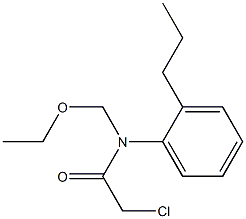2-CHLORO-N-(ETHOXYMETHYL)-N-(2-PROPYLPHENYL)ACETAMIDE 结构式