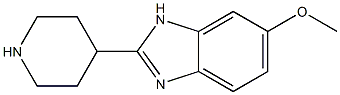 6-METHOXY-2-PIPERIDIN-4-YL-1H-BENZIMIDAZOLE Struktur