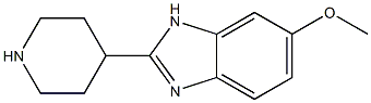 6-METHOXY-2-PIPERIDIN-4-YL-1H-BENZIMIDAZOLE 化学構造式