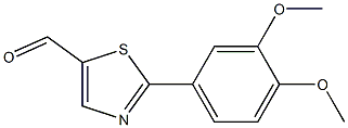 2-(3,4-DIMETHOXYPHENYL)THIAZOLE-5-CARBALDEHYDE, 95+% Structure