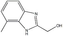 (7-METHYL-1H-BENZIMIDAZOL-2-YL)METHANOL 化学構造式