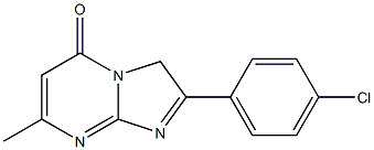 2-(4-CHLOROPHENYL)-7-METHYL-5-OXO-5H-IMIDAZO[1,2-A]PYRIMIDIN,,结构式
