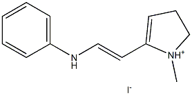 2-(2-ANILINOVINYL)-1-METHYLPYRROLINIUM IODIDE Struktur