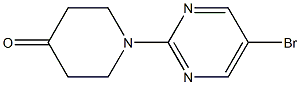 1-(5-BROMOPYRIMIDIN-2-YL)-4-PIPERIDINONE, 95+% Structure