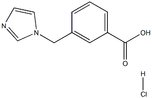 3-IMIDAZOL-1-YLMETHYL-BENZOIC ACID HYDROCHLORIDE Structure