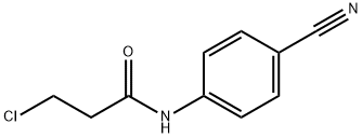 3-CHLORO-N-(4-CYANOPHENYL)PROPANAMIDE Structure