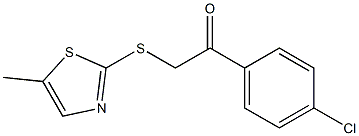 1-(4-CHLOROPHENYL)-2-[(5-METHYL-1,3-THIAZOL-2-YL)THIO]ETHANONE