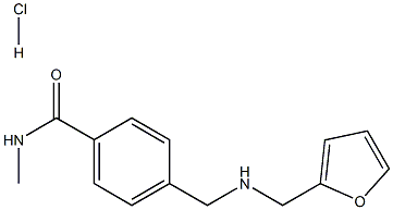 4-{[(2-FURYLMETHYL)AMINO]METHYL}-N-METHYLBENZAMIDE HYDROCHLORIDE Structure