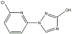 1-(6-CHLORO-2-PYRIDYL)-1H-3-HYDROXY-1,2,4-TRIAZOLE 结构式